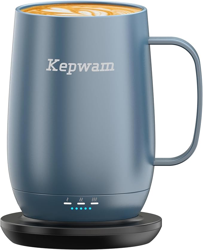 Heated Coffee Mug T2-Plus, 20oz Leading Large Capacity Self Heating Mug, Up to 8 Hrs Battery & Hot Up to 149℉, Smart Coffee Mug for Women, Men