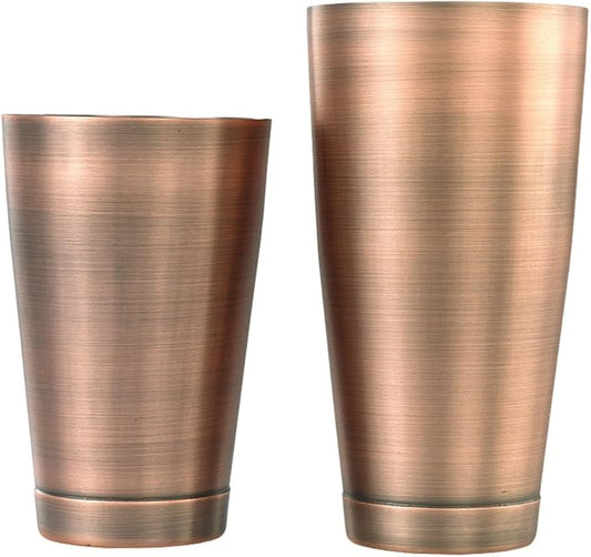 Barfly Cocktail Tin, Set (18 oz and 28 oz), Antique Copper