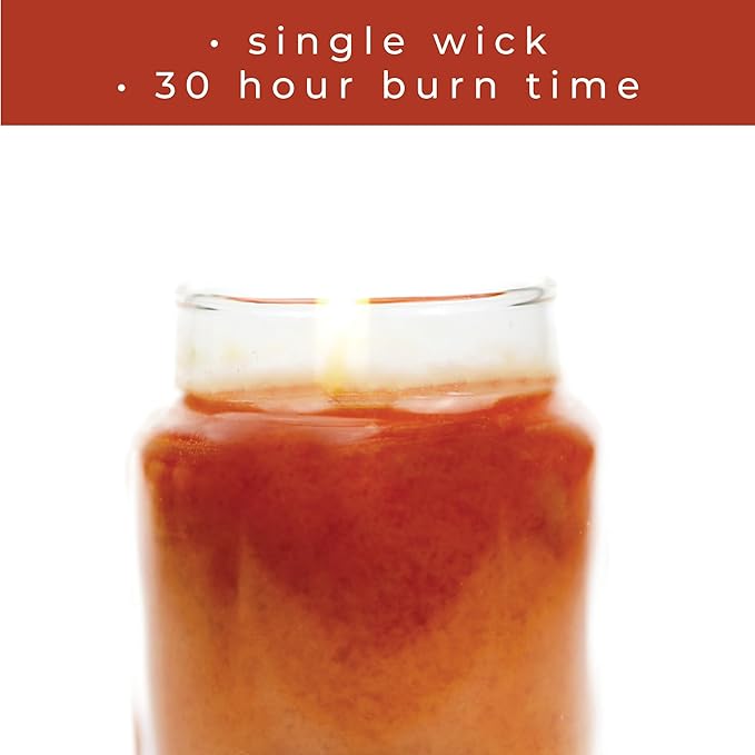 A Cheerful Giver - Whiskey Barrel - 6oz Baby Scented Candle Jar with Lid - Keepers of The Light - 35 Hours of Burn Time, Gift for Women, Brown