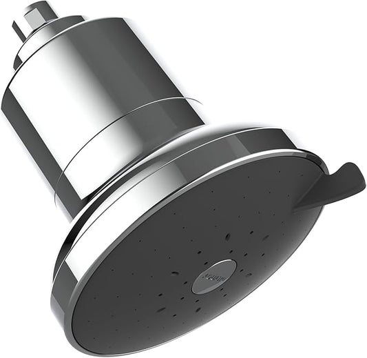 AquaTru Shower - High Pressure Shower Filter Removes Impurities from Hard Water to Support Healthy Skin, Scalp, Hair, Reduce Breakage, and Enhance Your Beauty and Self-Care Routine (Polished Chrome)