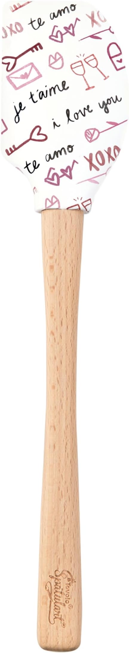 Tovolo Love Script Spatula, Kitchen Utensil for Food and Meal Prep, Baking, Mixing, Turning, and More