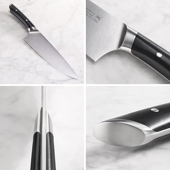Cangshan HELENA Series German Steel Forged Starter Knife Set (Black, 3-Piece)
