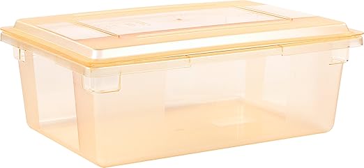 Carlisle FoodService Products CFS 10627C22 StorPlus Color-Coded Food Box Storage Container Lid Only, 26" x 18", Yellow (Pack of 6)