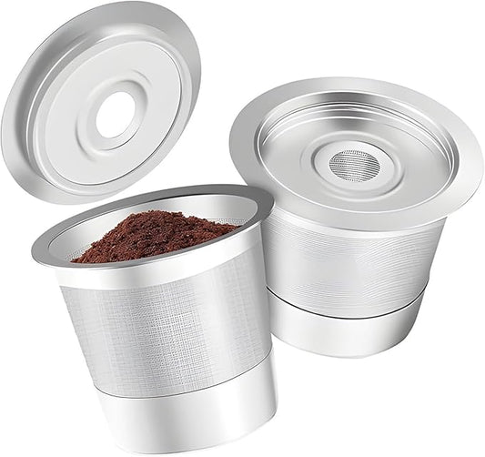 Reusable K Cups Stainless Steel Coffee Capsuled Cup Refillable Coffees Capsuled K Cups Filter Accessories Universals Reusable Pods