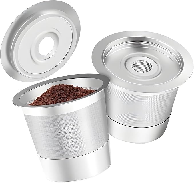 Reusable K Cups Stainless Steel Coffee Capsuled Cup Refillable Coffees Capsuled K Cups Filter Accessories Universals Reusable Pods