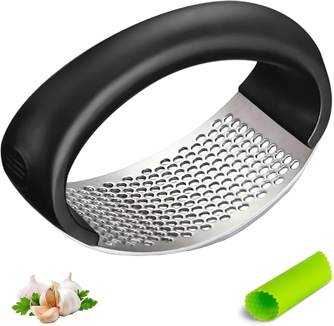 2026 New Garlic Crusher - Stainless Steel Garlic Crusher,Home Kitchen Utensils Portable Manual Garlic Crusher, Home & Kitchen Garlic Press. (1)