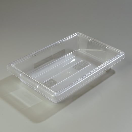 Carlisle FoodService Products Storplus Food Storage Container with Stackable Design for Catering, Buffets, Restaurants, Polycarbonate (Pc), 2 Gallons, Clear, (Pack of 6)