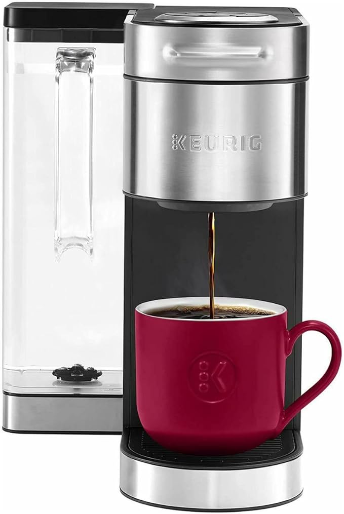 Keurig® K-Supreme Plus Single Serve K-Cup Pod Coffee Maker, MultiStream Technology, Black/Stainless Steel (Renewed)
