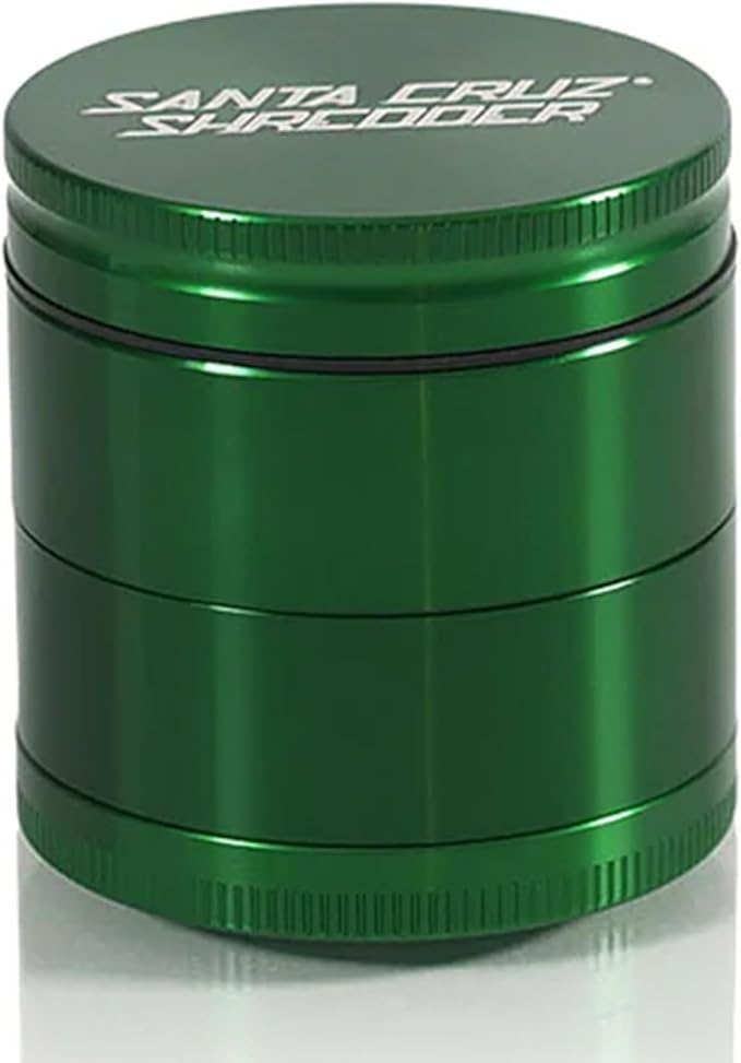 Santa Cruz Shredder Metal Spice Grinder Made in USA (Medium (2.2 Inch), Green)