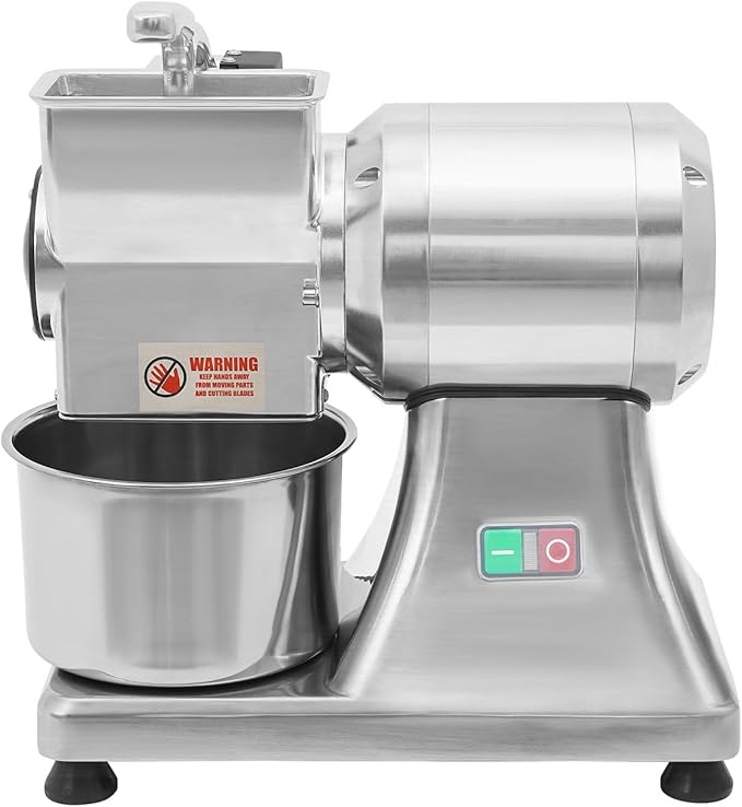 Electric Cheese Grater, 550W Heavy Duty Food Shredder Stainless Steel Electric Cheese Grinder Rollers Are Detachable and Practical Protective Cover for Hard Cheese Garlic Nuts Ginger Chocolate Chili