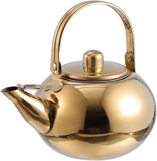 ABOOFAN Stainless Steel Tea Kettle Filter Screen Capacity for Induction Electric and Gas Stoves Practical Teapot for Brewing Loose Leaf and Tea Bags