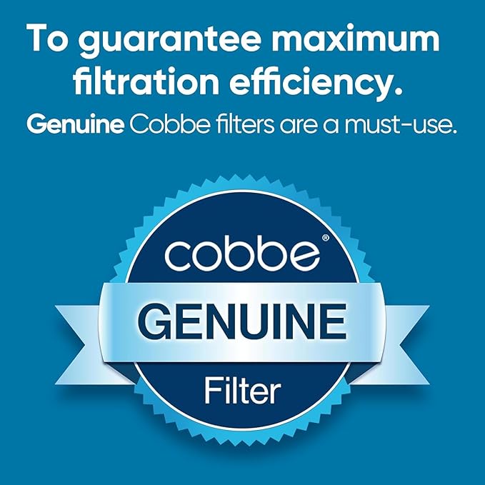 Cobbe Filtered Shower Head with Handheld, High Pressure 6 Spray Mode Showerhead with Filters, Water Softener Filters Beads for Hard Water - Remove Chlorine - Reduces Dry Itchy Skin, Matte Black