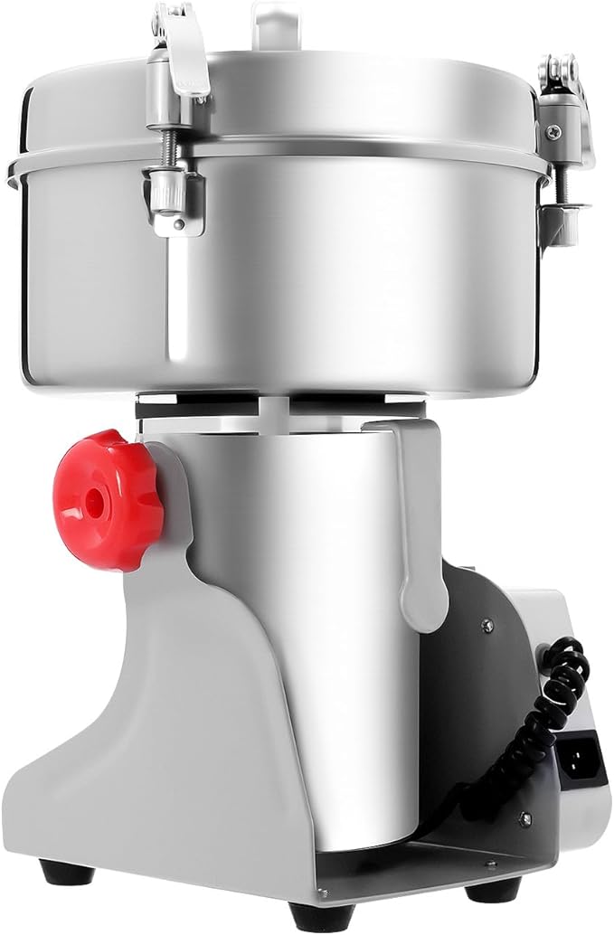 2500g Electric Grain Mill Grinder, High Speed 4500W Commercial Grinders, Stainless Steel Machine for Dry Grains, Coffee, Corn
