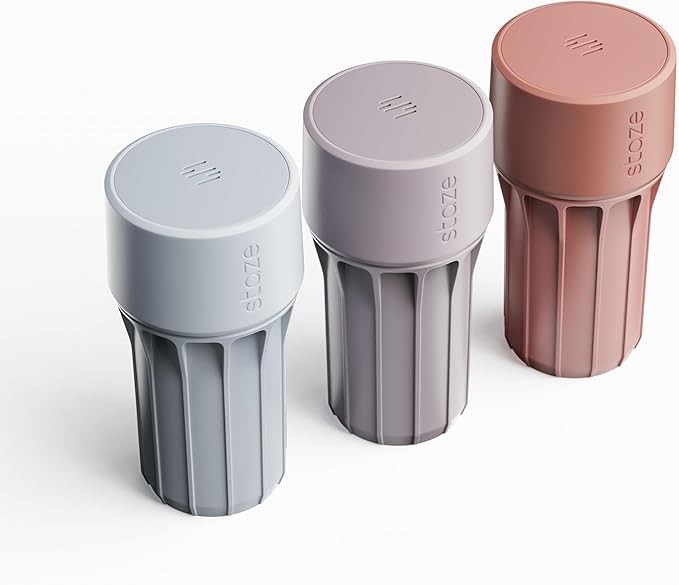 Staze Preserve Vacuum Sealed Storage Jars (148ml) | Smell Proof Containers | Herb Storage & Food Storage Container with Protection - (COSMIC TRIO)