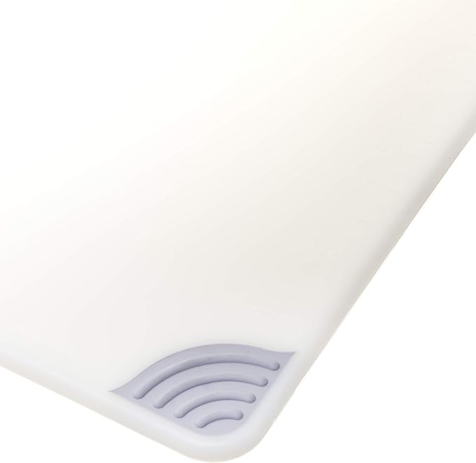 San Jamar Saf-T-Grip Plastic Cutting Board with Safety Hook, 18" x 24" x 0.5", White