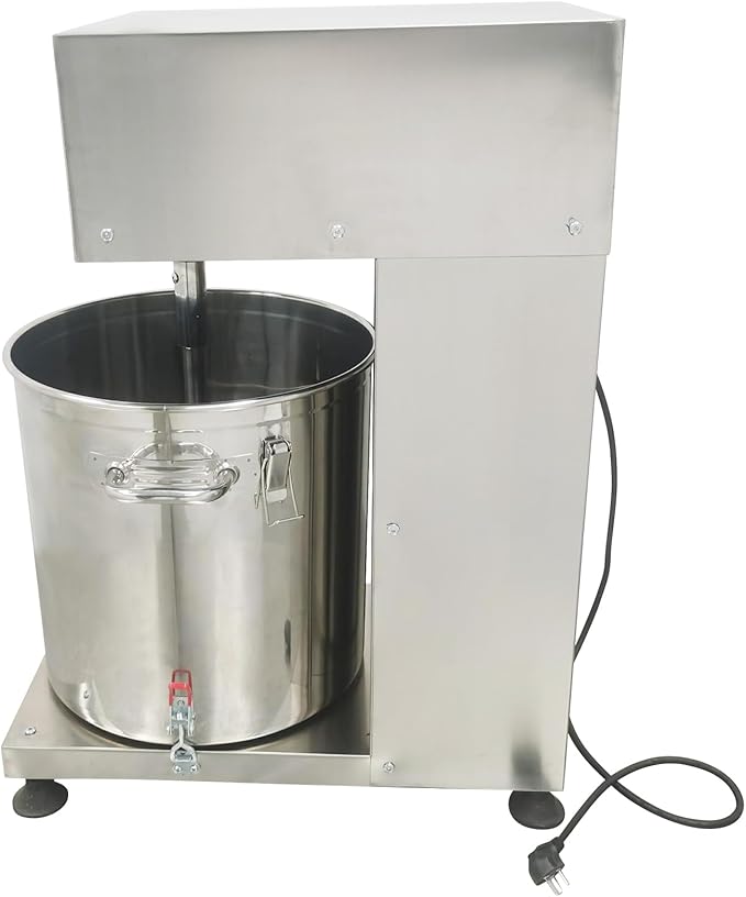 Electric Meat Vegetable Mixer 43L Commercial Stuffing Mixer Stainless Steel Multifunctional Stirring Machine Various Fillings Mixing for Sausage Meat Dumpling Pie Meatball 0-200r/min 220V