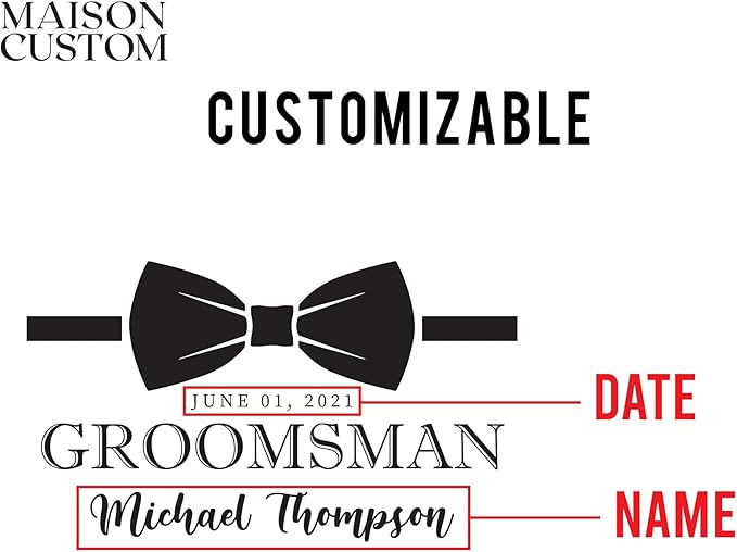 Groomsmen Gifts - Personalized Beer Mugs - Groomsmen Proposal Gift Idea - Customized Gift for Groom, Best Man, Groomsman - Custom Engraved Beer Mugs for Grooms Men - Groomsmen Beer Glasses (Design C)