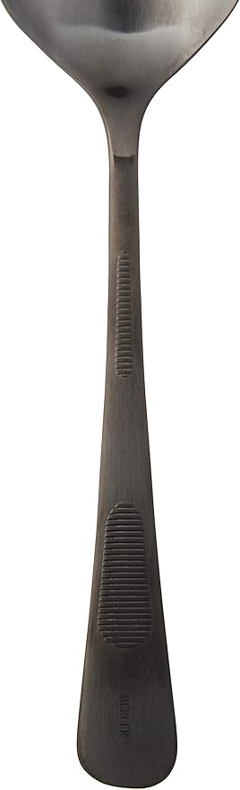 Mercer Culinary 18-8 Stainless Steel Plating Spoon, 9 Inch, Matte Black