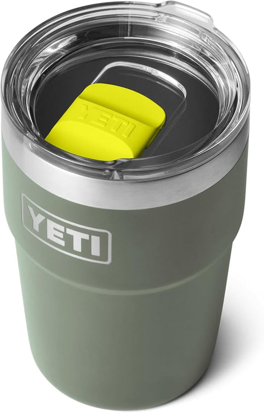 YETI Rambler 16 oz Stackable Tumbler, Vacuum Insulated, Stainless Steel with MagSlider Lid