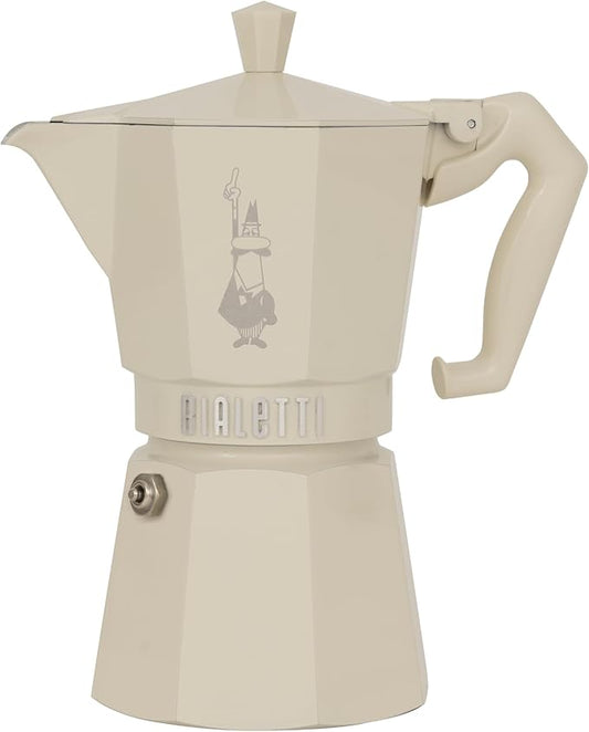 Bialetti Mocha Exclusive Cream for 6 Cups, Direct Fire (Coffee Maker, Espresso Maker, Makinetta)