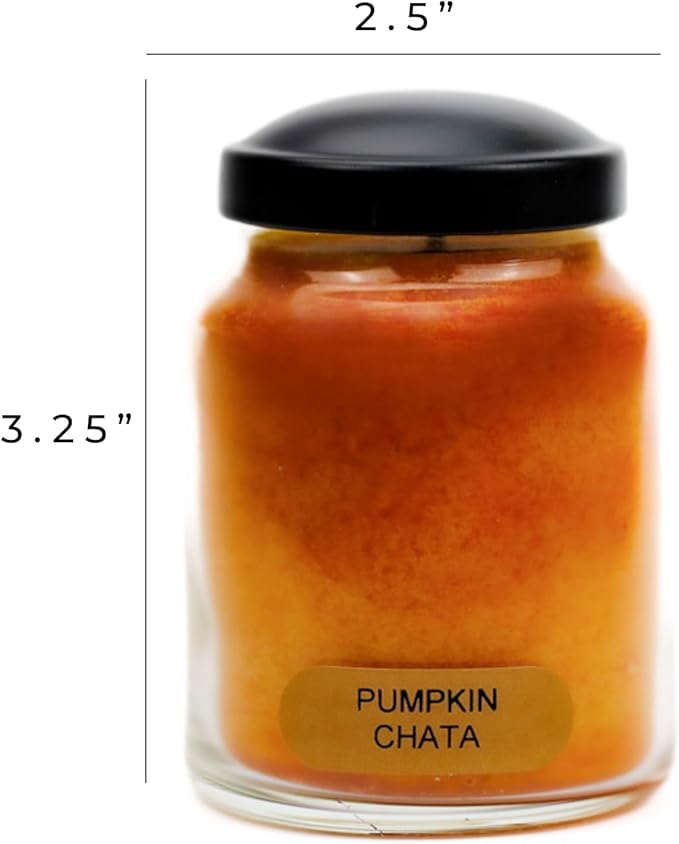 A Cheerful Giver - Pumpkin Chata - 6oz Baby Scented Candle Jar with Lid - Keepers of The Light - 30 Hours of Burn Time, Gift for Women, Orange