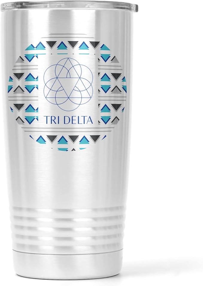 Sorority Stainless Steel Tumbler - 20oz - Ringed Base (#6)