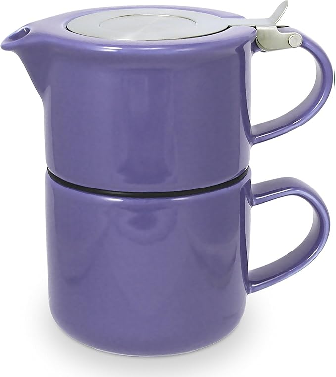 FORLIFE Tea for One Teapot with Infuser 14 oz., Purple