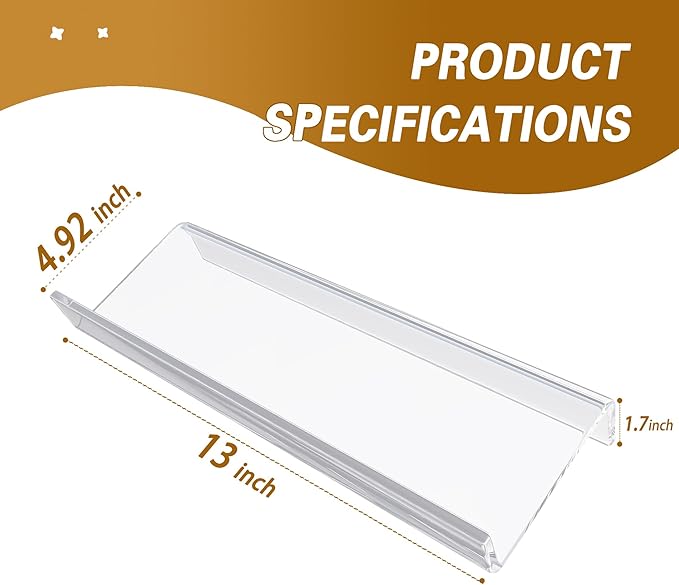 Spice Drawer Organizer,4 Tier- 4 Pack Acrylic Seasoning Jars Drawer Organizer Insert, Kitchen Spice Rack Organizers for Drawer/Countertop (Jars Not Included),Expandable From 13" to 26" Wide