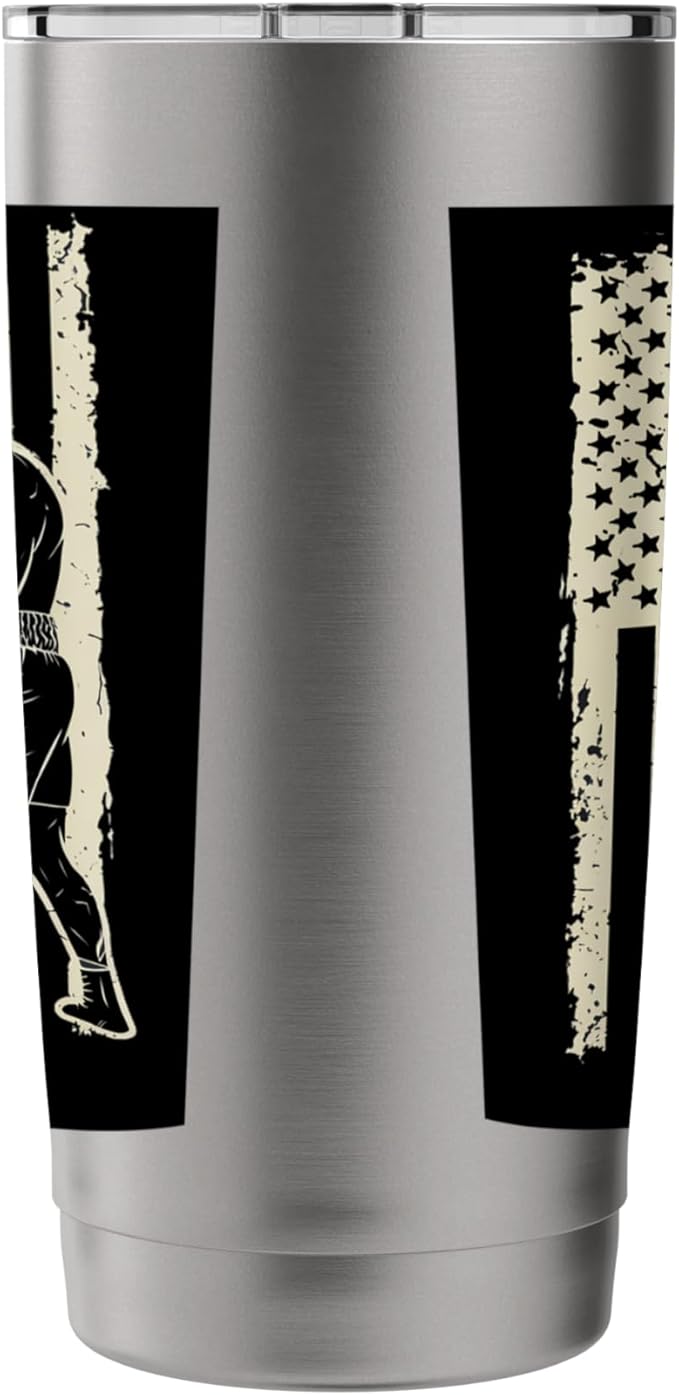 American Flag Boxing Patriotic Boxer Stainless Steel Insulated Tumbler
