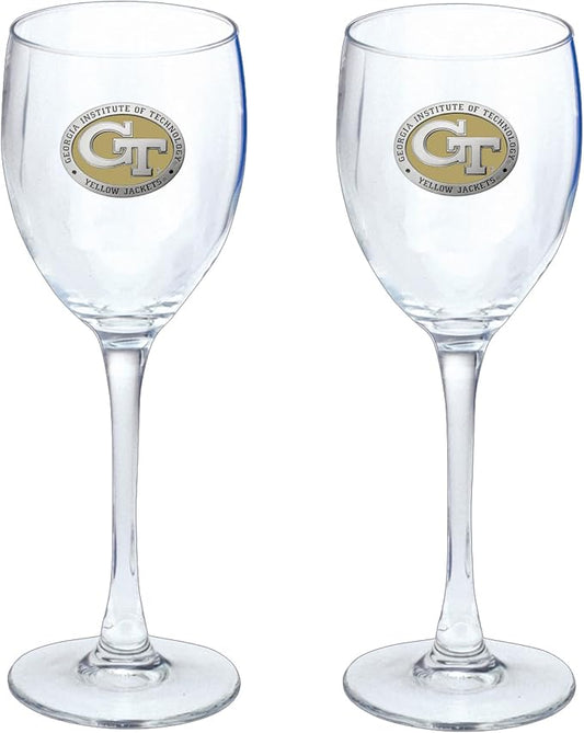 Heritage Pewter GT Glass Goblets – Set of 2 | 12 OZ Goblet Wine Glasses | Expertly Crafted Pewter Glass