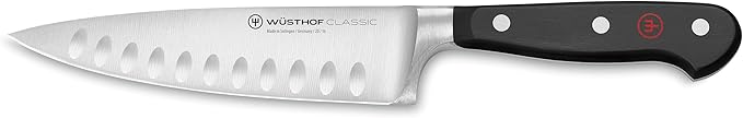 WÜSTHOF Classic 6" Chef's Knife, Black, Stainless Steel