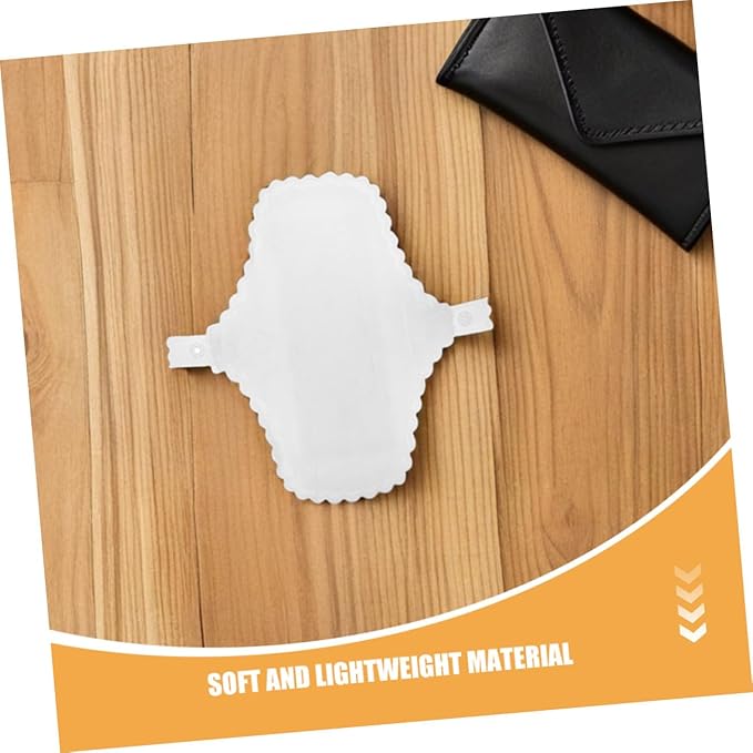 5pcs Cotton Washable Menstrual Pads for Women Leak-Resistant Reusable Cloth Sanitary Towels Soft Fabric Comfortable Period Liners for Different Flow Levels