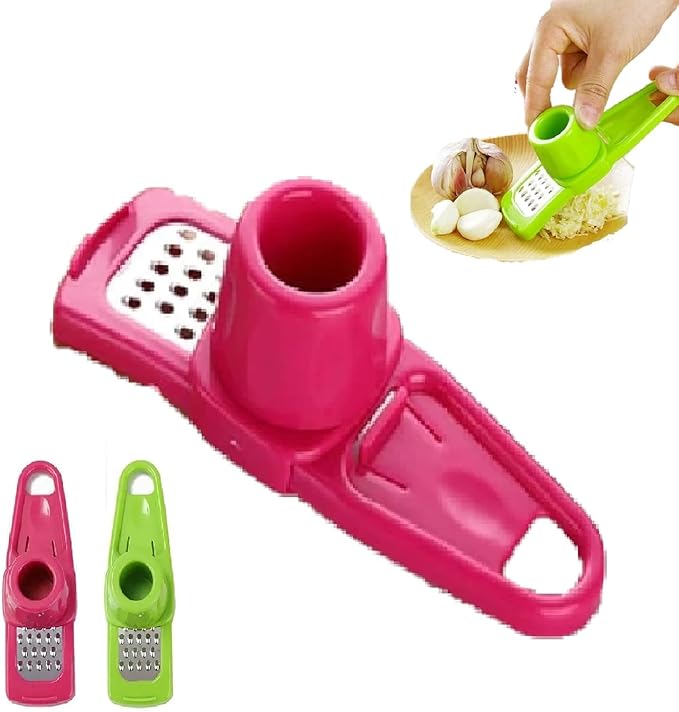 Red Hand Garlic Grinder-Small Hand Grinder for Garlic, 2024 New Hand Press Garlic Chopper, Hand Pepper Grinder, Garlic Press Hand Specialty Tools Kitchen and Dining, 1