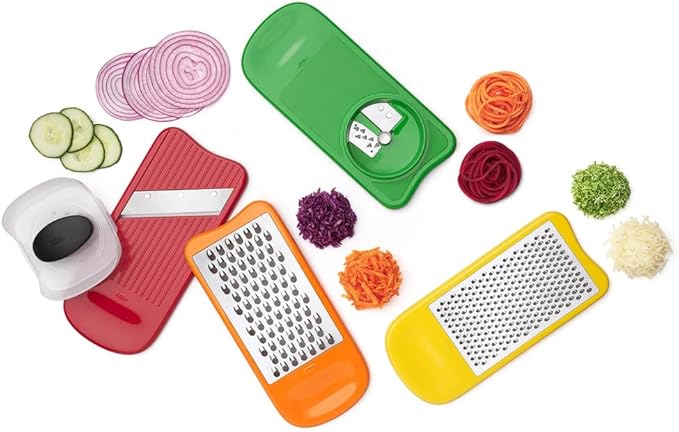 OXO Good Grips Spiralize Grate & Slice Set, Multi color