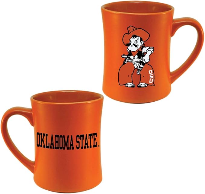 Oklahoma State Cowboys Ceramic 16oz Sculpted Mug – Official Team Logo Coffee Cup – Handwash Recommended – Individually Boxed