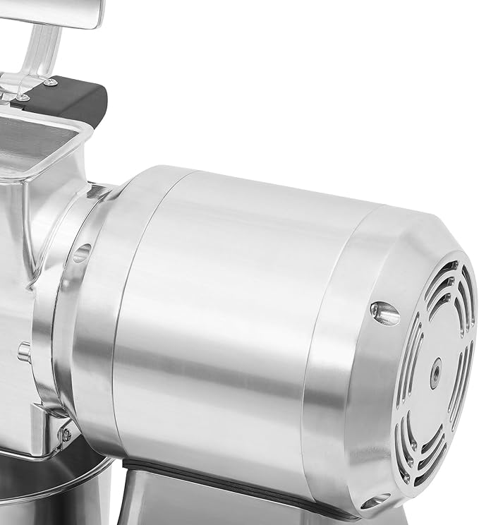 Commercial Cheese Grinder Machine, 0.75HP/550W Electric Cheese Grating Machine with Stainless Steel Bucket 5.91 Inch Feed Inlet for Garlic, Nuts 15.94 x 9.45 x 16.93 Inch (550W)