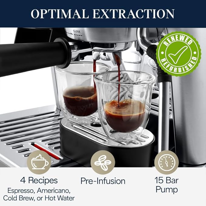 De'Longhi La Specialista Arte Evo Espresso Machine with Cold Brew, EC9255M (Renewed)