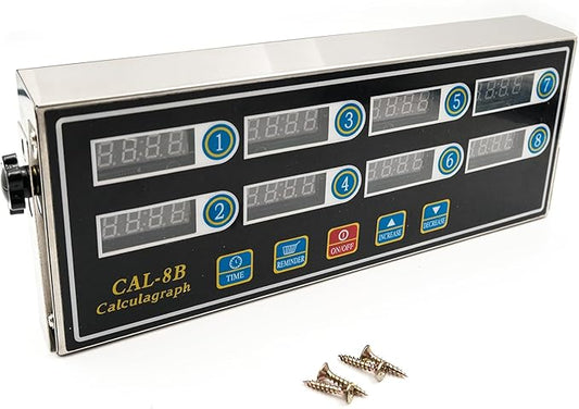 8 Channel Digital Kitchen Timer Clock Restaurant Reminder Cooking Commercial