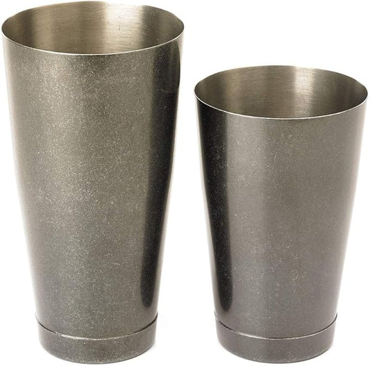 Barfly Cocktail Tin, Set (18 oz and 28 oz), Vintage Black