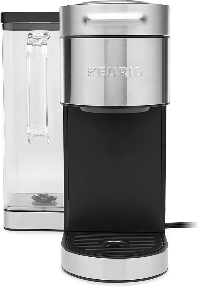 Keurig® K-Supreme Plus Single Serve K-Cup Pod Coffee Maker, MultiStream Technology, Black/Stainless Steel (Renewed)