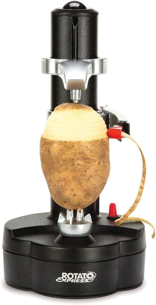 Starfrit Rotato Express Electric Peeler - 2 Spare Blades - Safe & Easy to Use - Effortlessly Peels Vegetables and Fruit