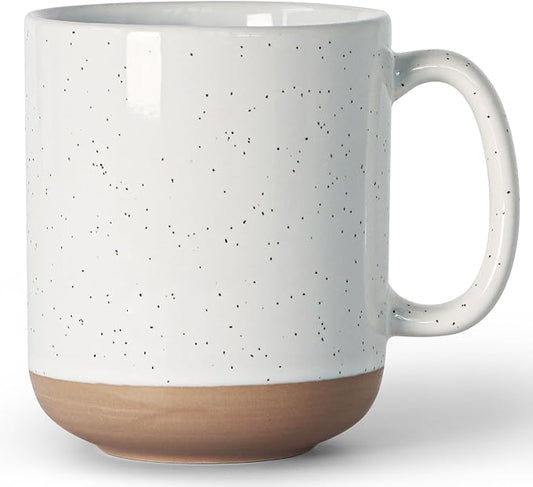 harebe 20 OZ Large Coffee Mug, Ceramic Tea Cup for Office and Home, Big Capacity with Handle, Microwave & Dishwasher Safe Cups for Men Women Mug Lovers, White