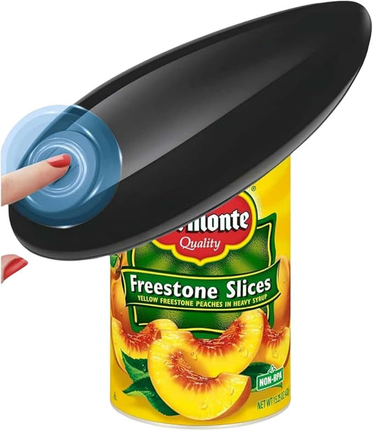 Electric Can Opener, Hands Free One Touch Automatic Can Openers Fit Different Can Sizes and Shape with No Sharp Edges for Kitchen, Kitchen Gadgets for Senior with Arthritis