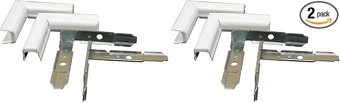 legrand WIREMOLD Metal Raceway, Extending Power, On-Wall, High Capacity Twist Elbows, White, BW13-14 (Pack of 2)