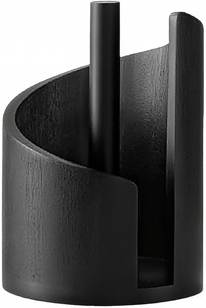 Mountain Wooden Paper Towel Holder Countertop - Modern Minimalist Large Capacity ，Sturdy Clear Texture Wooden Storage Organizer for Kitchen/Home/Office