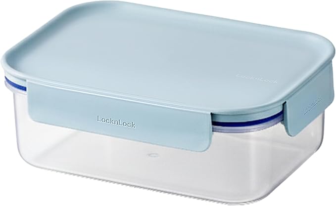 LocknLock HPL413 Classic-Plus Plastic Food Storage Container with Lid for Kitchen, Lunch, Meal Prep, and Leftovers, BPA-Free, Airtight, Leakproof, Microwave, Dishwasher, Freezer-Safe, 420ml