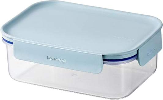 LocknLock HPL413 Classic-Plus Plastic Food Storage Container with Lid for Kitchen, Lunch, Meal Prep, and Leftovers, BPA-Free, Airtight, Leakproof, Microwave, Dishwasher, Freezer-Safe, 420ml