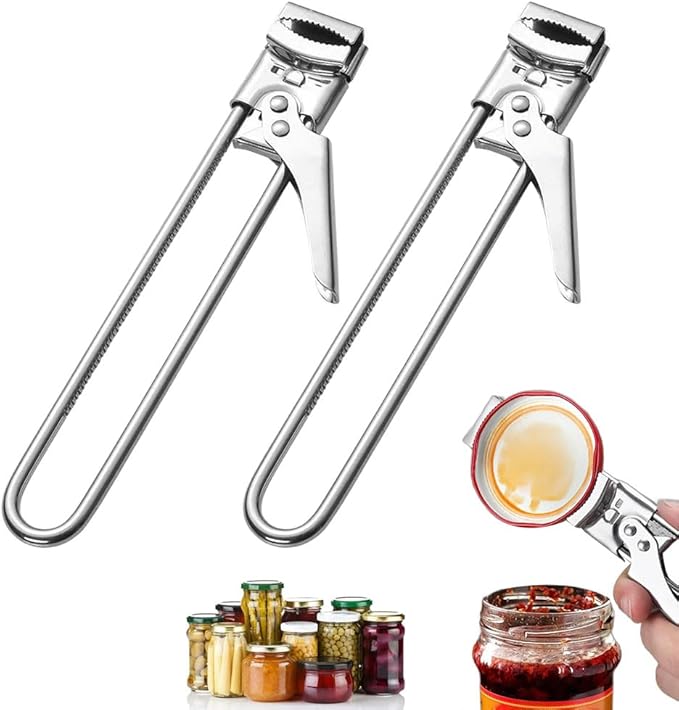 2026 New Jar Opener for Weak Hands, Adjustable Multifunctional Stainless Steel Can Opener, Jar Gripper Tight Lid Opener, Jar Lid Gripper, Manual,Kitchen Accessories (2)
