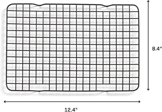Great Jones Little Chill Wire Cooling Rack (Pepper) | Nonstick Baking Rack, Heavy-Duty Aluminized Steel | Fits Quarter-Sheet Pans for Cooking and Baking | Oven-Safe 450°F, Dishwasher-Friendly