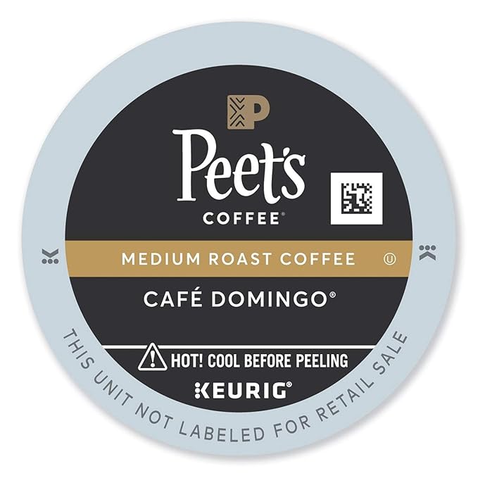Peet's Coffee Café Domingo, Keurig K-Cups, 96 Count